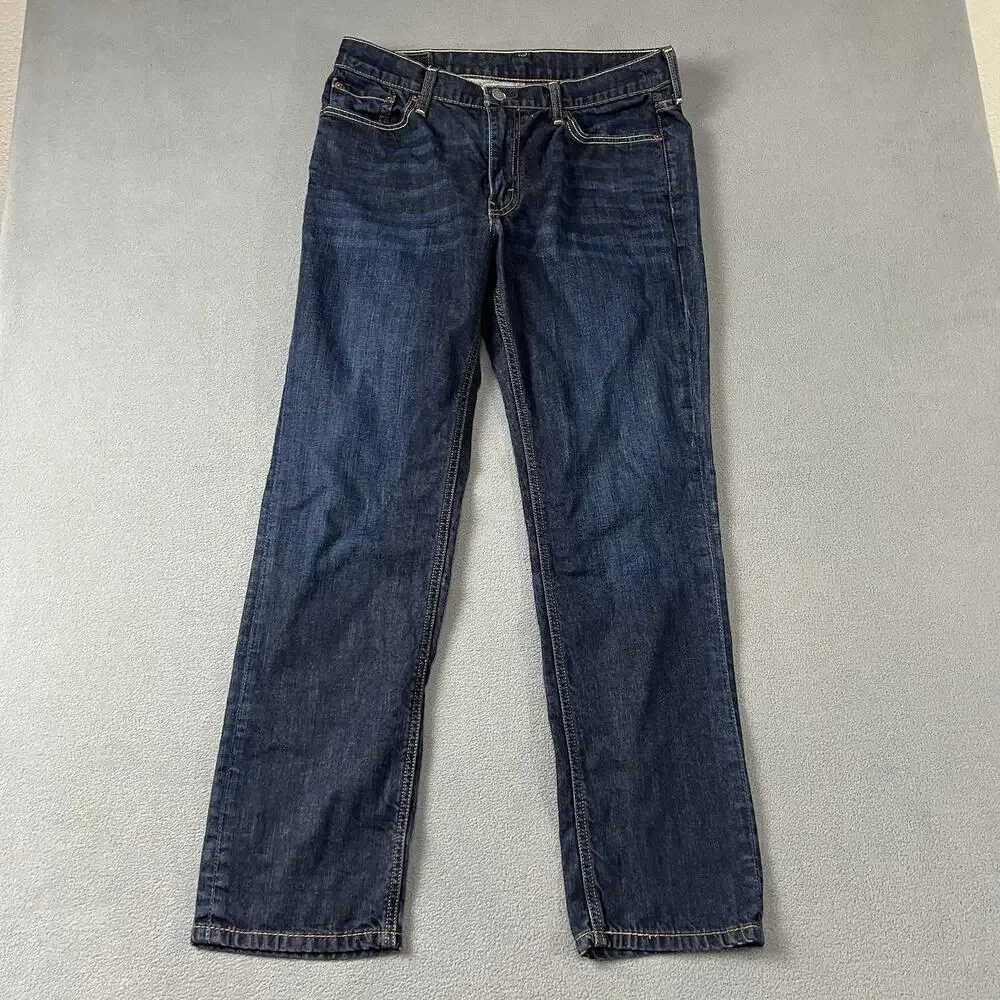Levis 541 Jeans Mens 33X32 Blue Regular Fit Denim Athletic Fit Rocker Skater